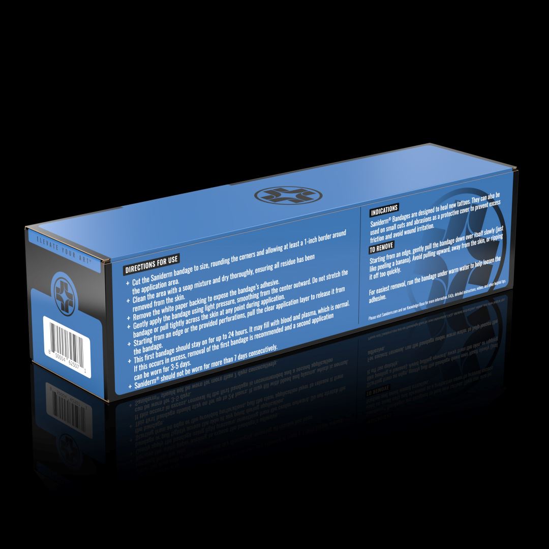 Original Tattoo Bandage Roll - Extra Large (10.2 in x 8 yd) Professional Roll Saniderm Tattoo Aftercare