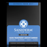 Original Tattoo Bandage 3-Pack - Medium (6 in x 8 in) Personal Pack Saniderm Tattoo Aftercare
