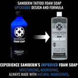 Tattoo Foam Soap - Large (32.0 oz) Soap Saniderm Tattoo Aftercare