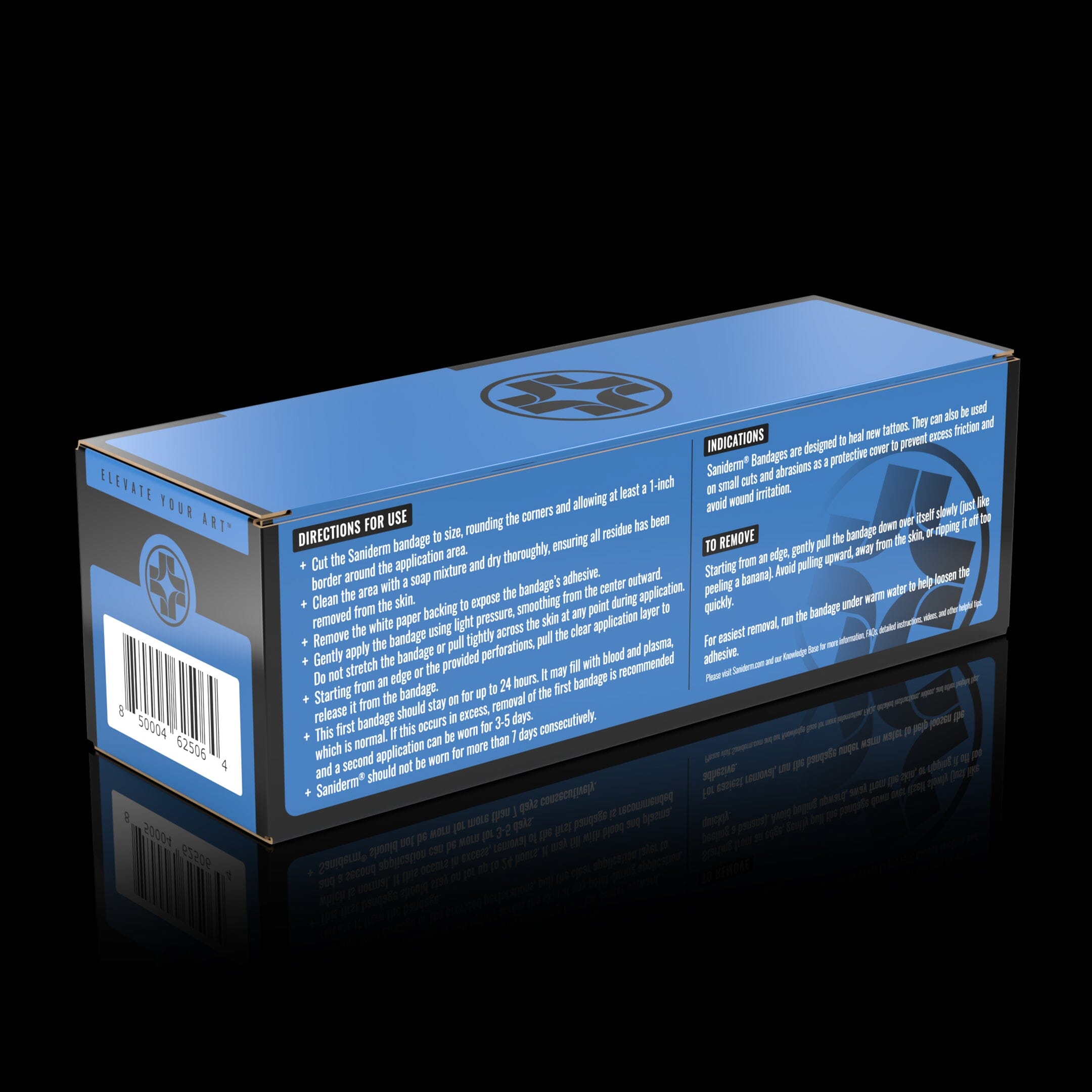 Original Tattoo Bandage Roll - Large (8 in x 8 yd) Professional Roll Saniderm Tattoo Aftercare