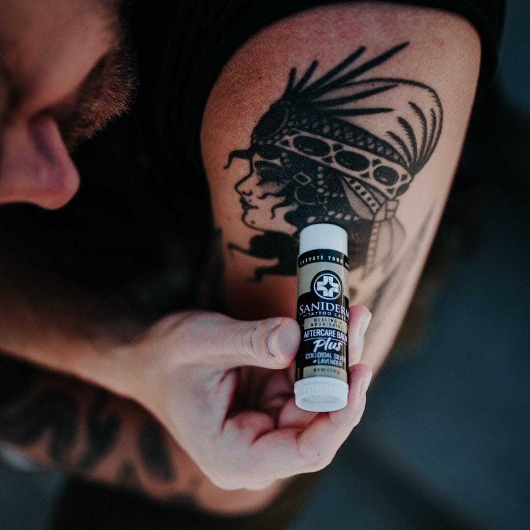 Tattoo Aftercare Balm PLUS+ - Small (0.6 oz) Balm Saniderm Tattoo Aftercare
