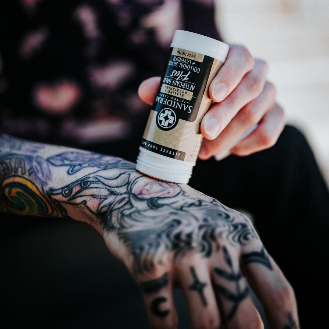 Tattoo Aftercare Balm PLUS+ - Large (2.0 oz) Balm Saniderm Tattoo Aftercare