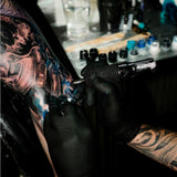 Saniderm Black Nitrile Gloves - Box Disposable Gloves Saniderm Tattoo Aftercare