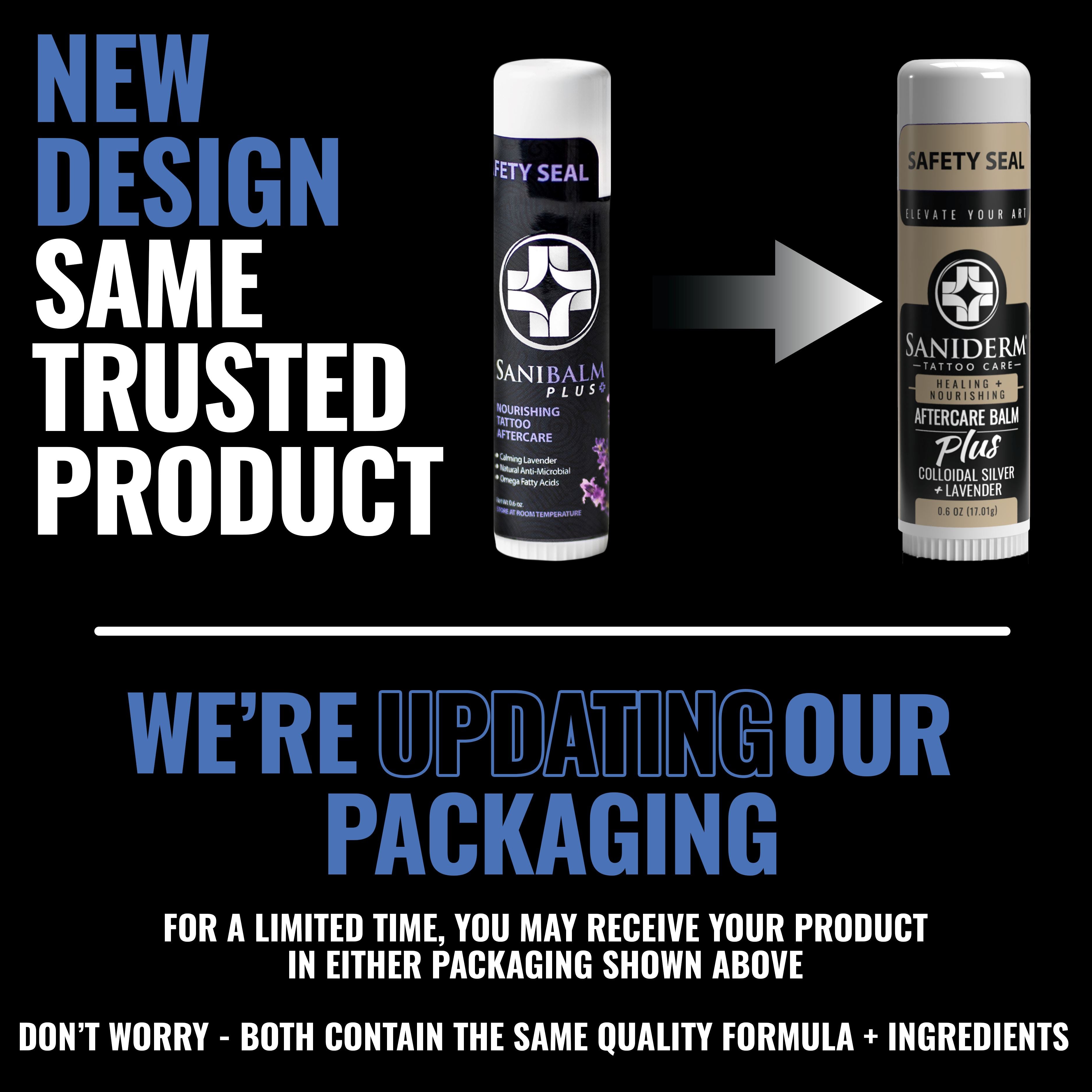 Sanibalm PLUS+ 0.6 oz Tattoo Balm Balm Saniderm Tattoo Aftercare